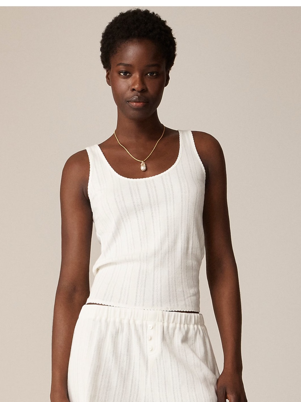 J. Crew Pointelle Tank